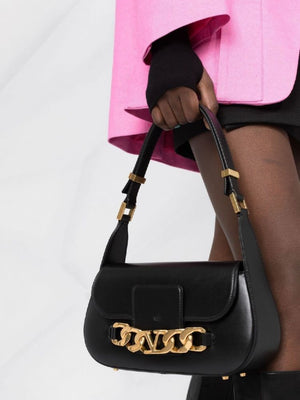 Túi da vai đen thời trang cho phụ nữ - Bộ sưu tập Thu và Đông 2022