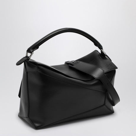 LOEWE Elegant Large Black Calfskin Handbag