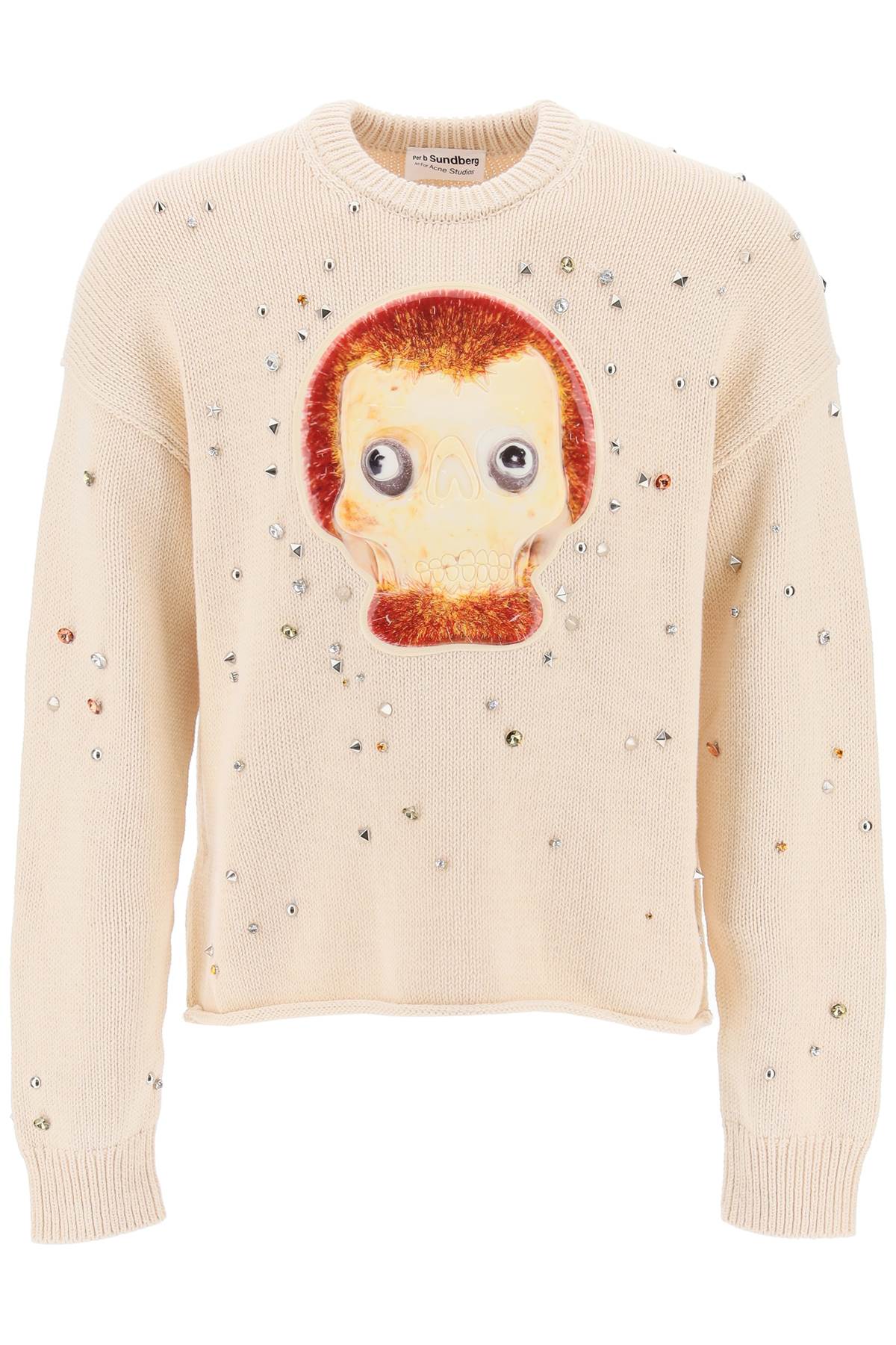 ACNE STUDIOS Men's Studded Pullover with Animation for SS24