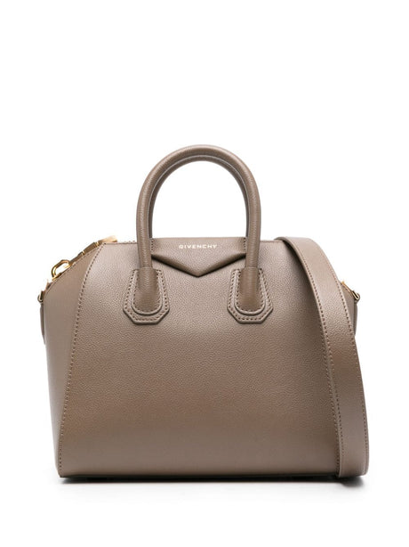 GIVENCHY Stylish Taupe Pouch Handbag for the Modern Woman