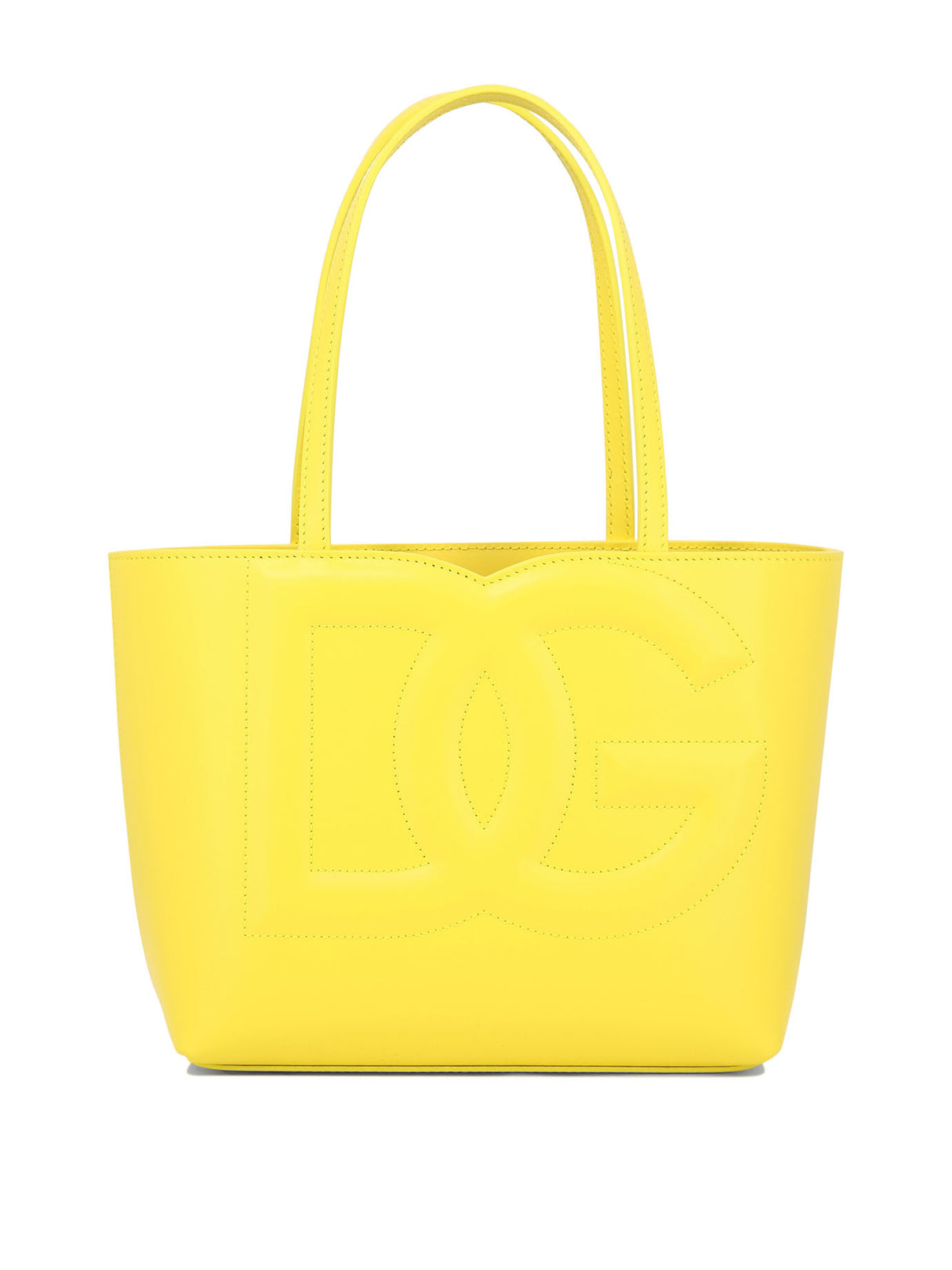 DOLCE & GABBANA Yellow Leather Shoulder Bag for Women - SS24 Collection