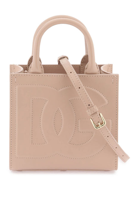 DOLCE & GABBANA Beige DG DAILY Tote Handbag for Everyday Wear