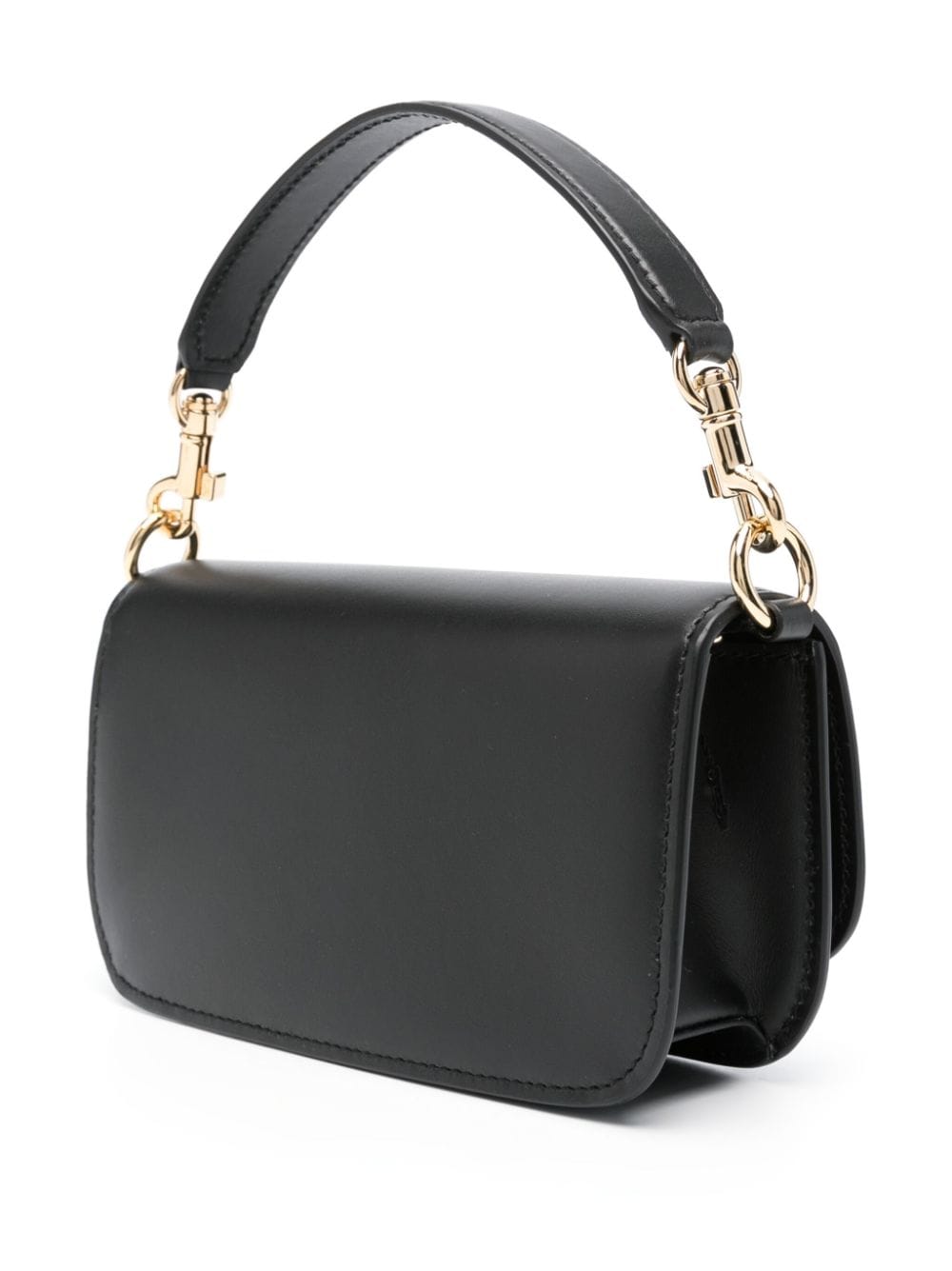 DOLCE & GABBANA Sleek and Stylish 3.5 Crossbody Handbag in Black Calfskin for Women