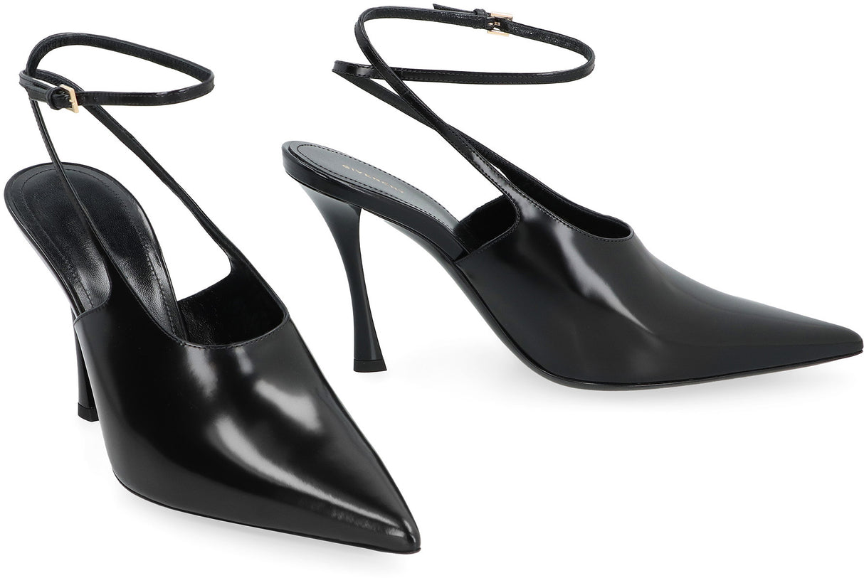 GIVENCHY Black Pointy-Toe Slingback Pumps for Women