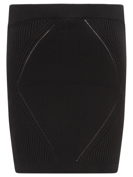 BALMAIN Classic Black Mini Skirt - Women's Fashion for 2024