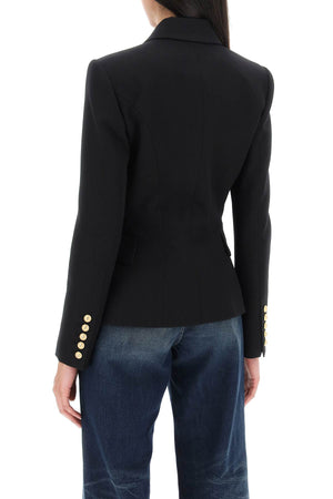 BALMAIN Black Cotton Jacket for Women | FW23 Collection