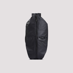 GIVENCHY Black Medium G-Zip Polyamide Backpack for Men - 45x20x30 cm