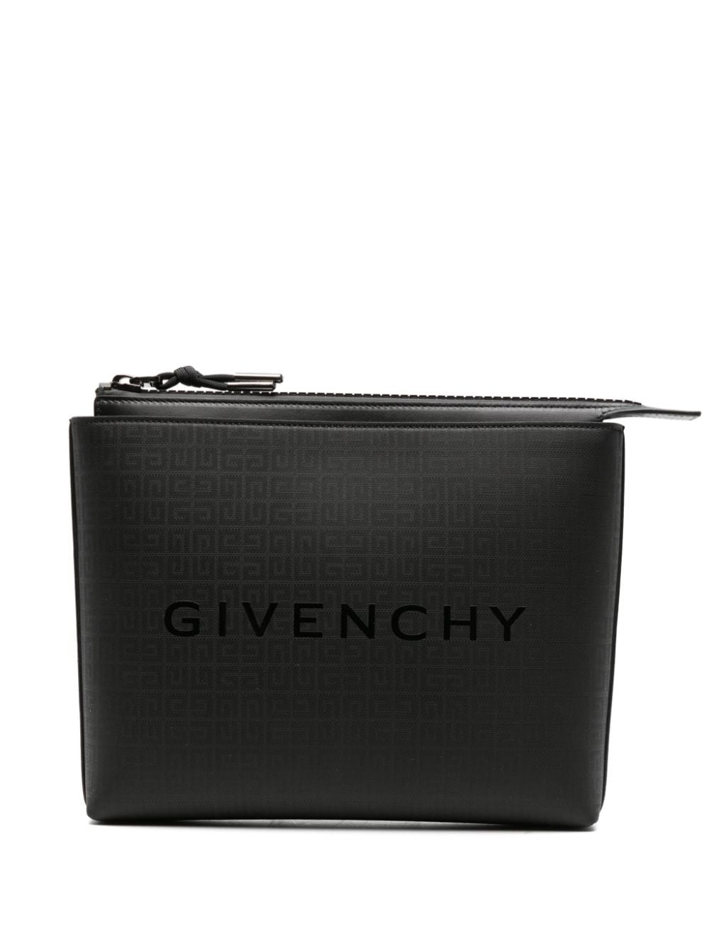 GIVENCHY Signature 4G Monogram Black Pouch Handbag for Men