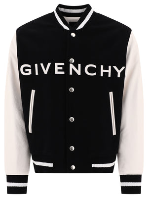 GIVENCHY Men's Black Varsity Jacket for SS24