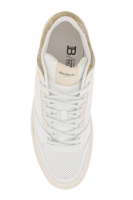 BALMAIN Men's B-Court Mid Top Sneakers in Mixed Colours for FW23
