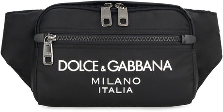 DOLCE & GABBANA Luxurious Leather Logo Handbag for the Modern Man - Fall/Winter 2024 Collection