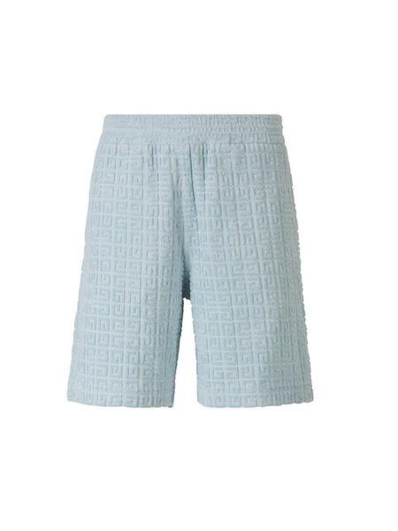 Quần short nam thiết kế màu xanh bằng vải cotton pha