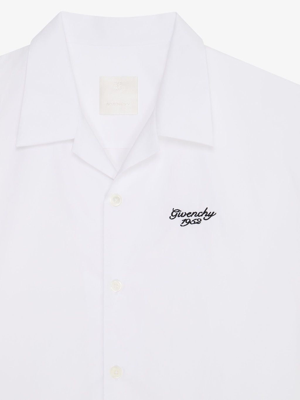 GIVENCHY Classic White Cotton Shirt for Men