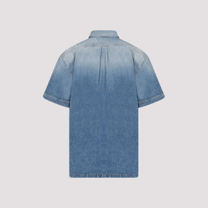 男士蓝色短袖衬衫- SS24系列