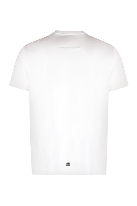 GIVENCHY Classic White Cotton T-Shirt for Men