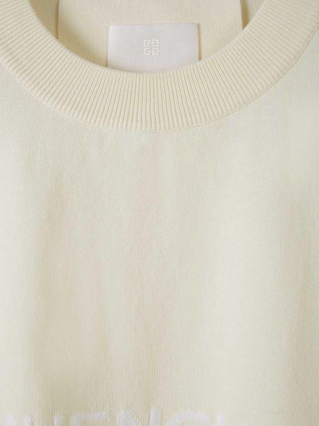 GIVENCHY Men's Ivory White Knit Sweater for FW24