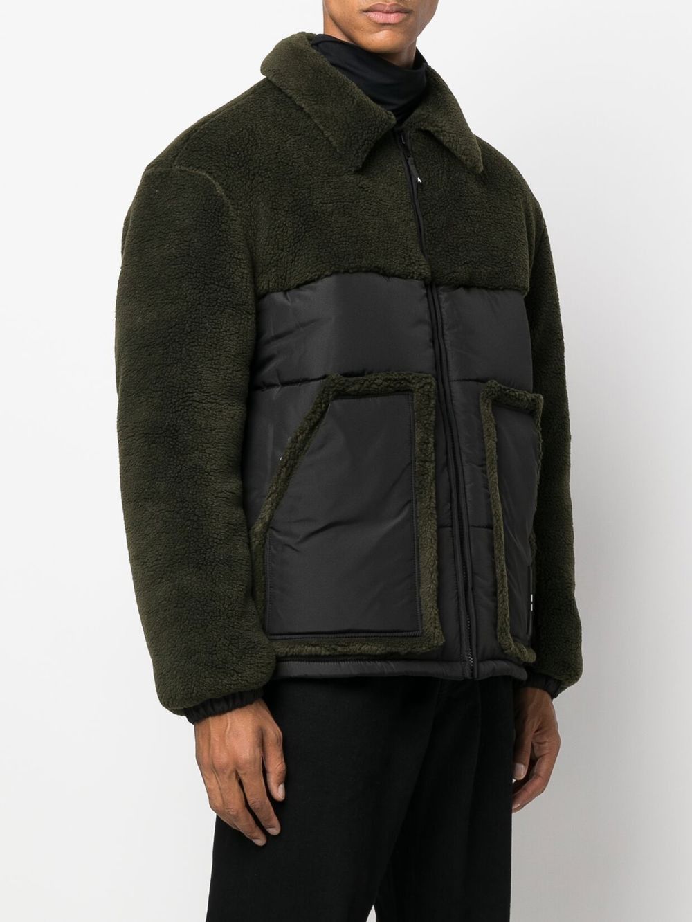 男士原色Eco-Shearling 夹克衫，带技术缝入物
