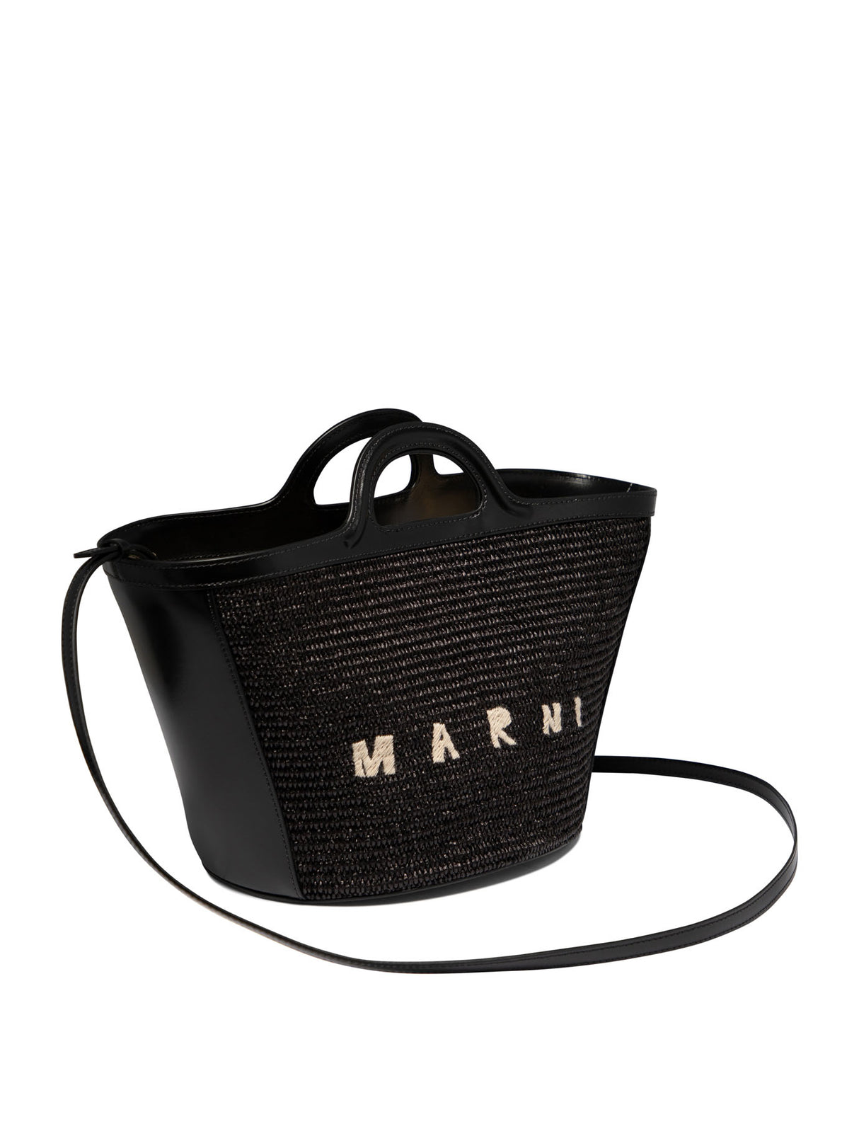 MARNI Chic Mini Tropicalia Handbag for Women in Black