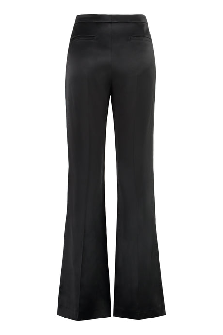 獨特優雅的黑色女士緞料褲子FW23