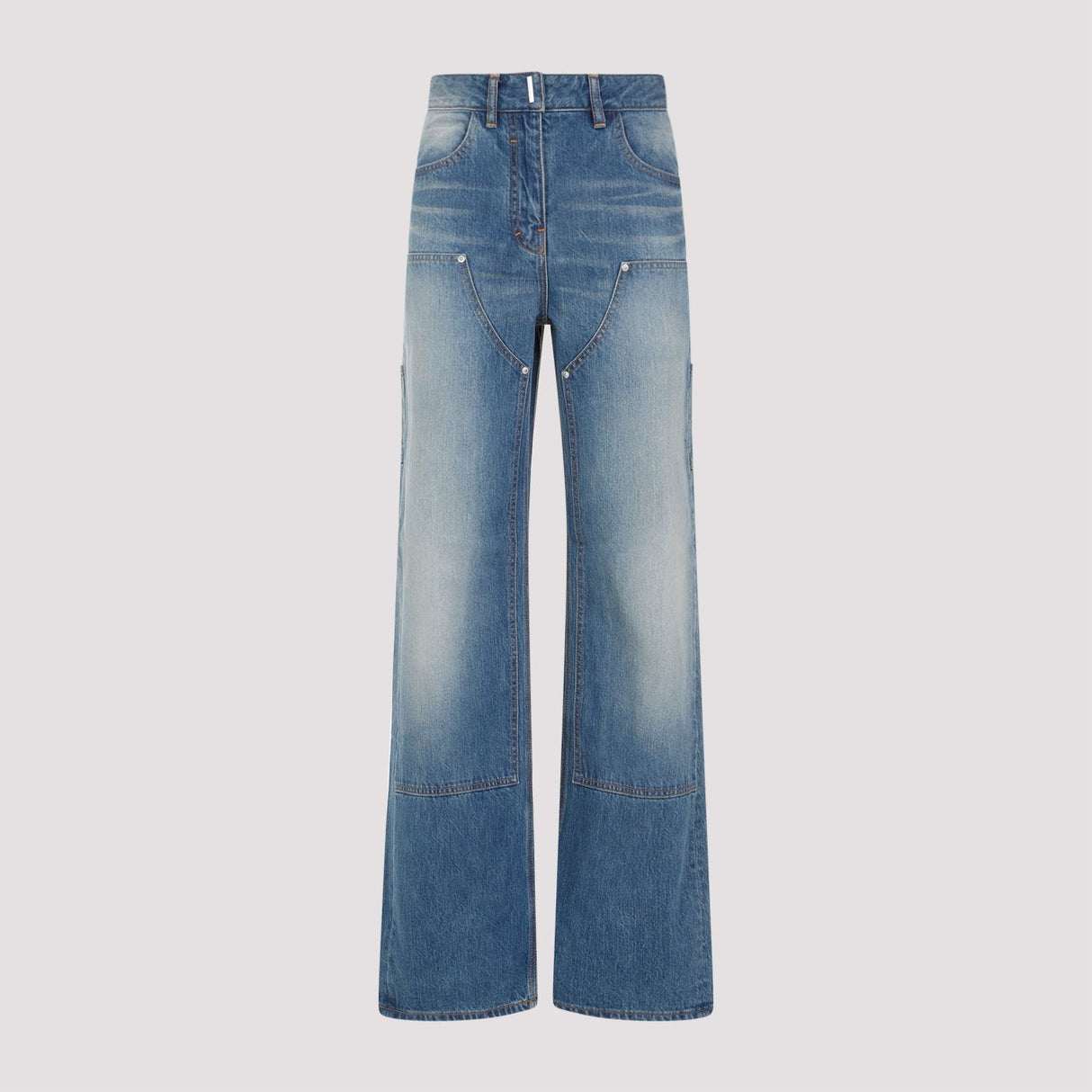GIVENCHY Blue 100% Cotton Women's Jeans for SS24