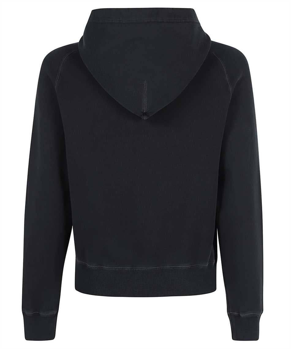 TOM FORD Women's Black Wool Hooded Sweater with Ribbed Cuffs and Hem for FW22
