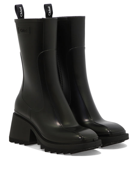 CHLOÉ Betty Rain Boots with 7 cm Heel