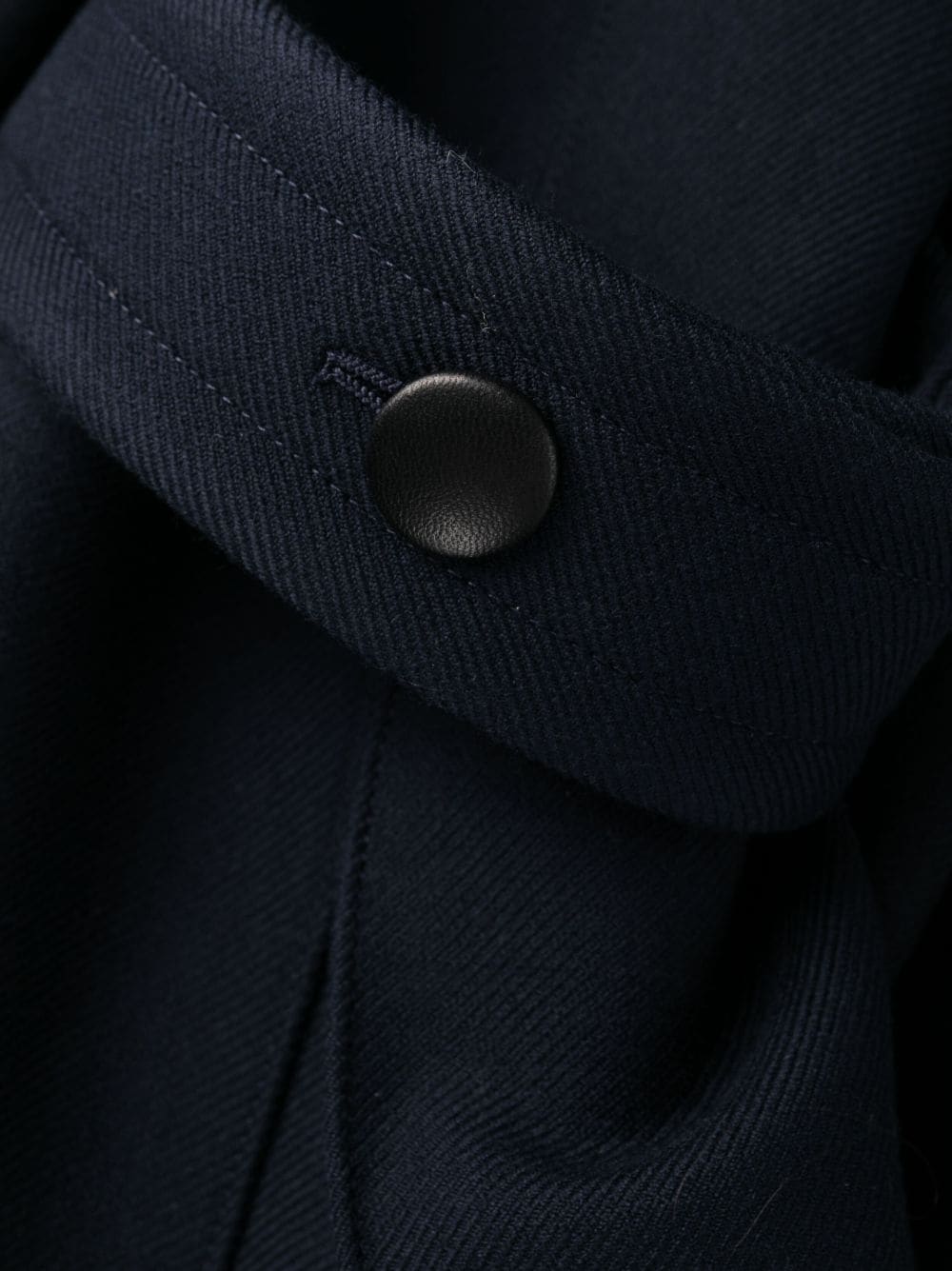 ウールシルクコート － FW23限定コレクションの Anthrablue レディースロングジャケット