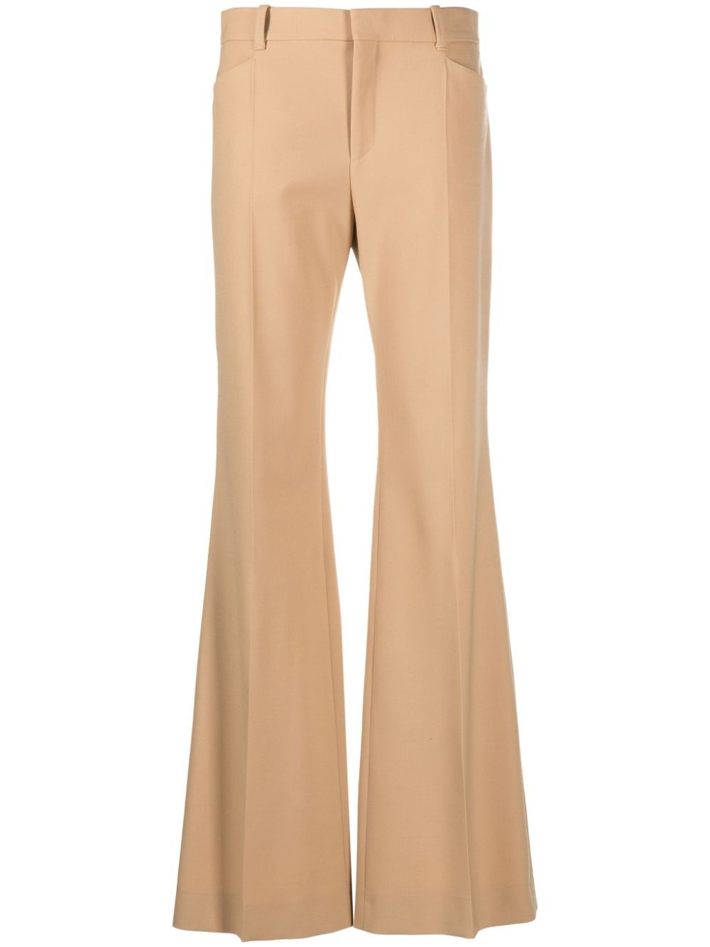 Pearlbeige Wool Blend Pants for Women - FW23 Collection