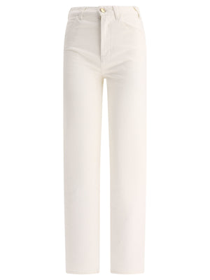 優雅白色張開牛仔褲，為SS24衣櫃增添亮點