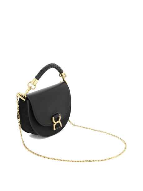 CHLOÉ Black Chain Flap Handbag for Women - SS24 Collection