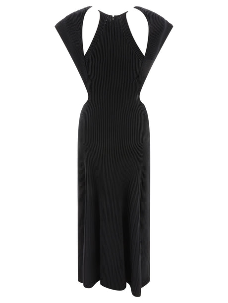CHLOÉ Elegant Black Sleeveless Maxi Dress with Cut-Out Details for Women