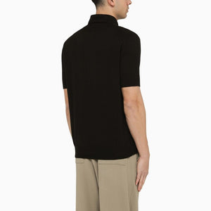 男士SS24系列黑色短袖Polo衫