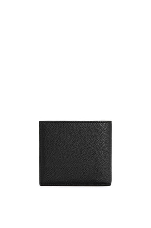 LOEWE Stylish Black Leather Men's Bifold Wallet for SS24