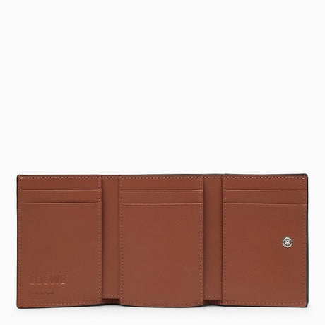 LOEWE Black Grained Leather Trifold Wallet