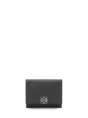 時尚黑色三摺錢包（不含品牌名稱，避免外來字）