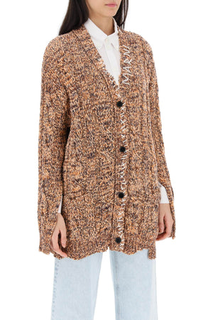 Feminine Mixed Colored Knit Cardigan for Women from MARNI SS24 Collection
