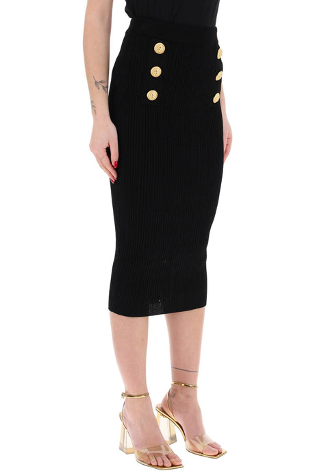BALMAIN Stylish and Versatile Mid Skirt for Women - Perfect Addition to Your Wardrobe