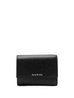 Men's Black Leather Trifold Wallet for SS24