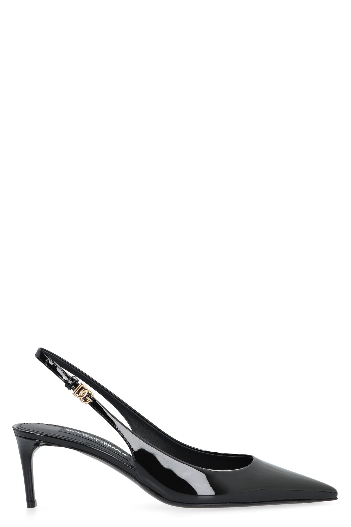 DOLCE & GABBANA Classic Leather Slingback Pumps for Women in Black