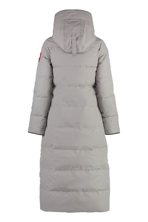 CANADA GOOSE Gray Long Hooded Down Jacket for Women - FW23 Collection