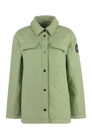 Áo khoác dáng suông màu xanh lá cây cho nữ - FW23
