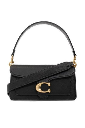 COACH Classic Black Leather Handbag for Women - FW24 Collection