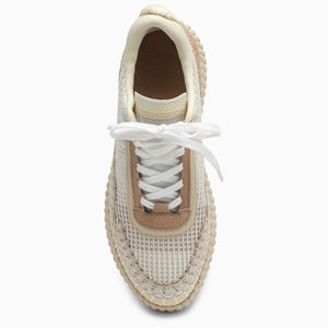 CHLOÉ Beige Recycled Nylon Sneakers for Women - SS24 Collection