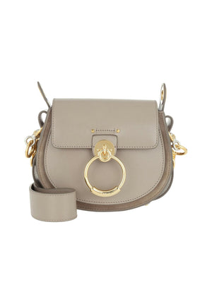 CHLOÉ Mini Tess Gray Leather Handbag for Women