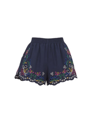 CHLOÉ Blue Cotton Skirt - SS22 Collection