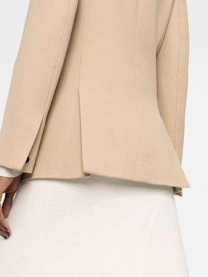 CHLOÉ Pearl Beige Wool Jacket for Women - Fall/Winter 2024 Collection