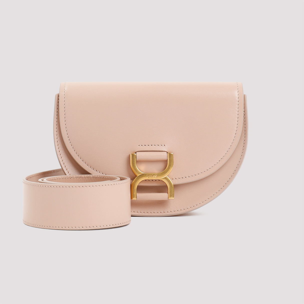 CHLOÉ Powd Beige Leather Shoulder Bag for Women - FW23 Collection