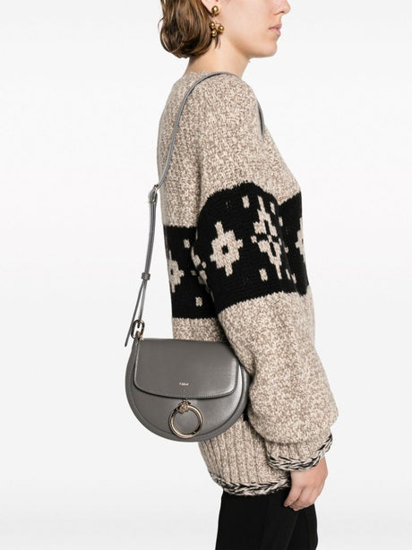 CHLOÉ Grey Shoulder Bag for Women | 23FW Collection 2024