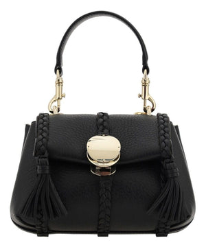 CHLOÉ Black Penelope Mini Leather Top-Handle Shoulder Bag for Women