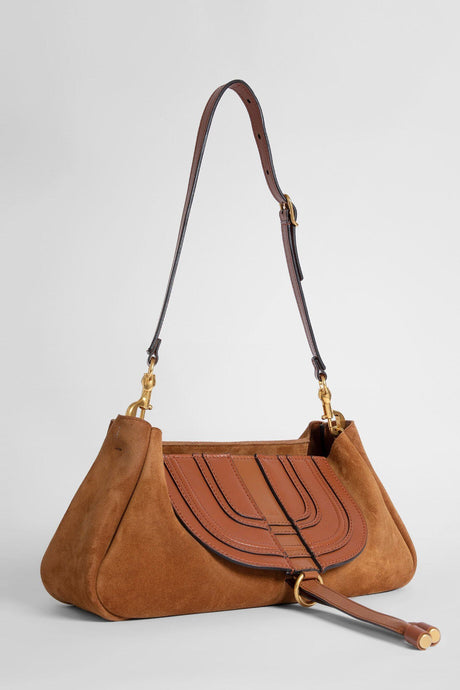 Caramel Brown Leather Handbag with Shoulder and Crossbody Function